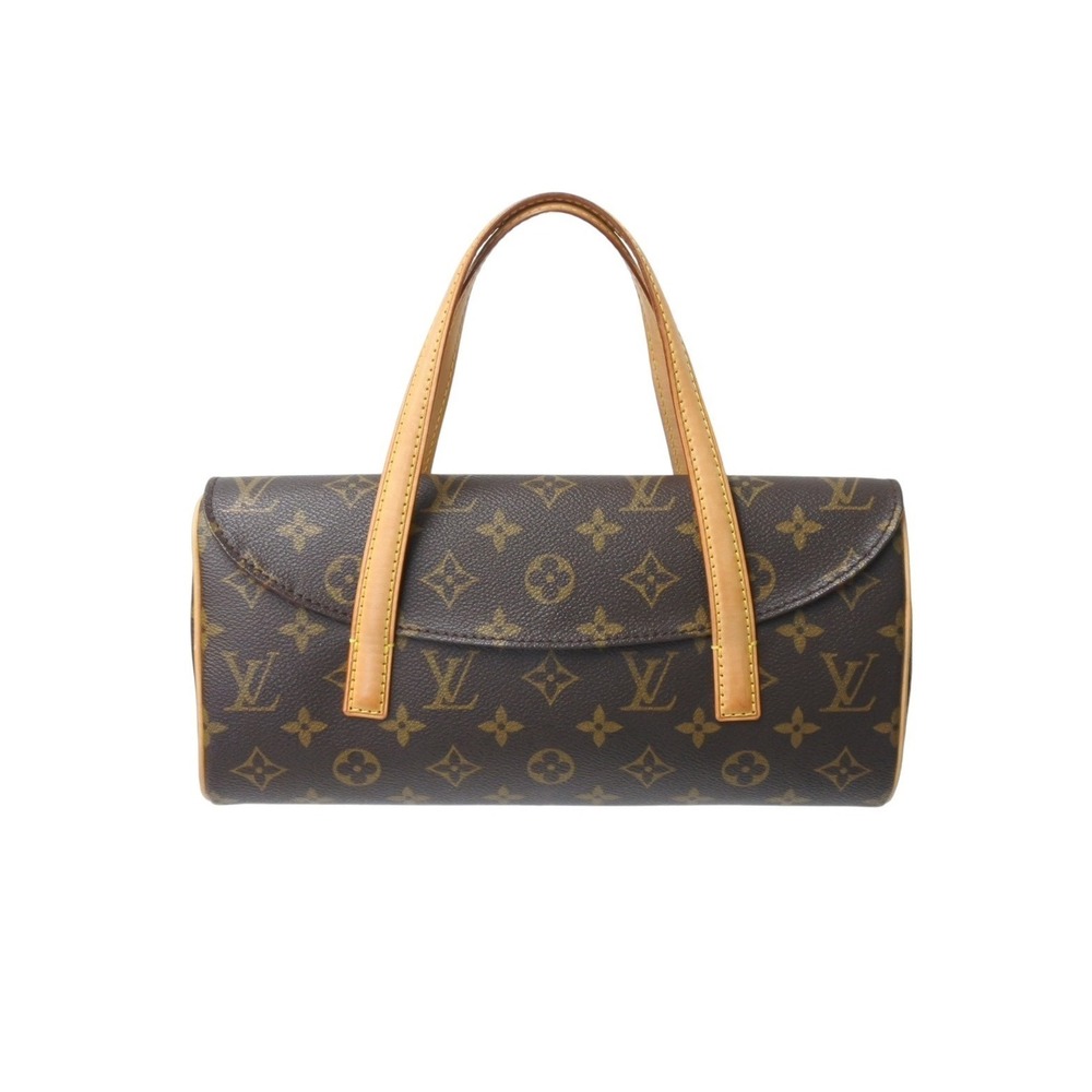 LOUIS VUITTON Sonatine handbag Monogram leather brown
